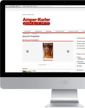 Markt-Amper-Kurier online - Screenshot